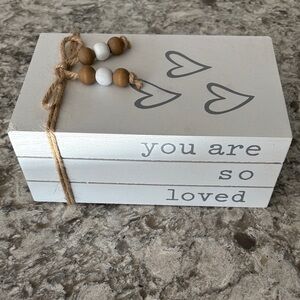 Hobby Lobby Gray and White faux book stack  Set